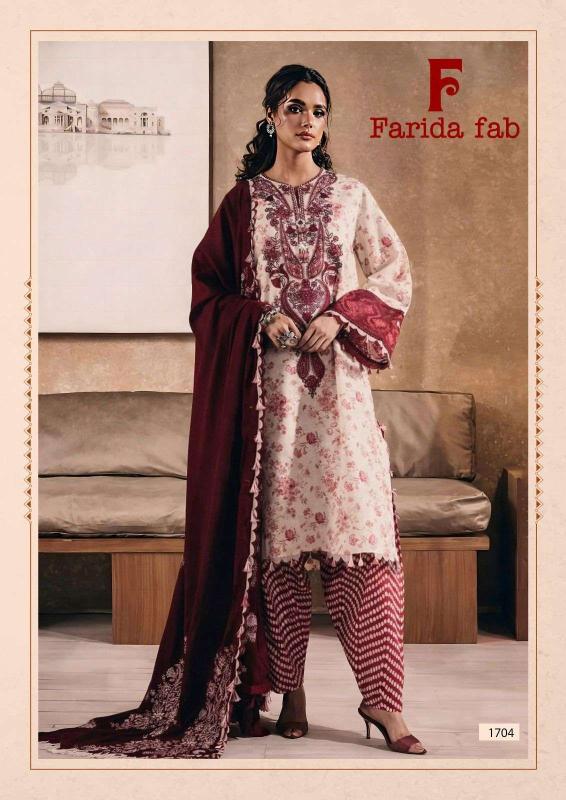 Farida fab ellija b vol-17 salwar suit material wholesale